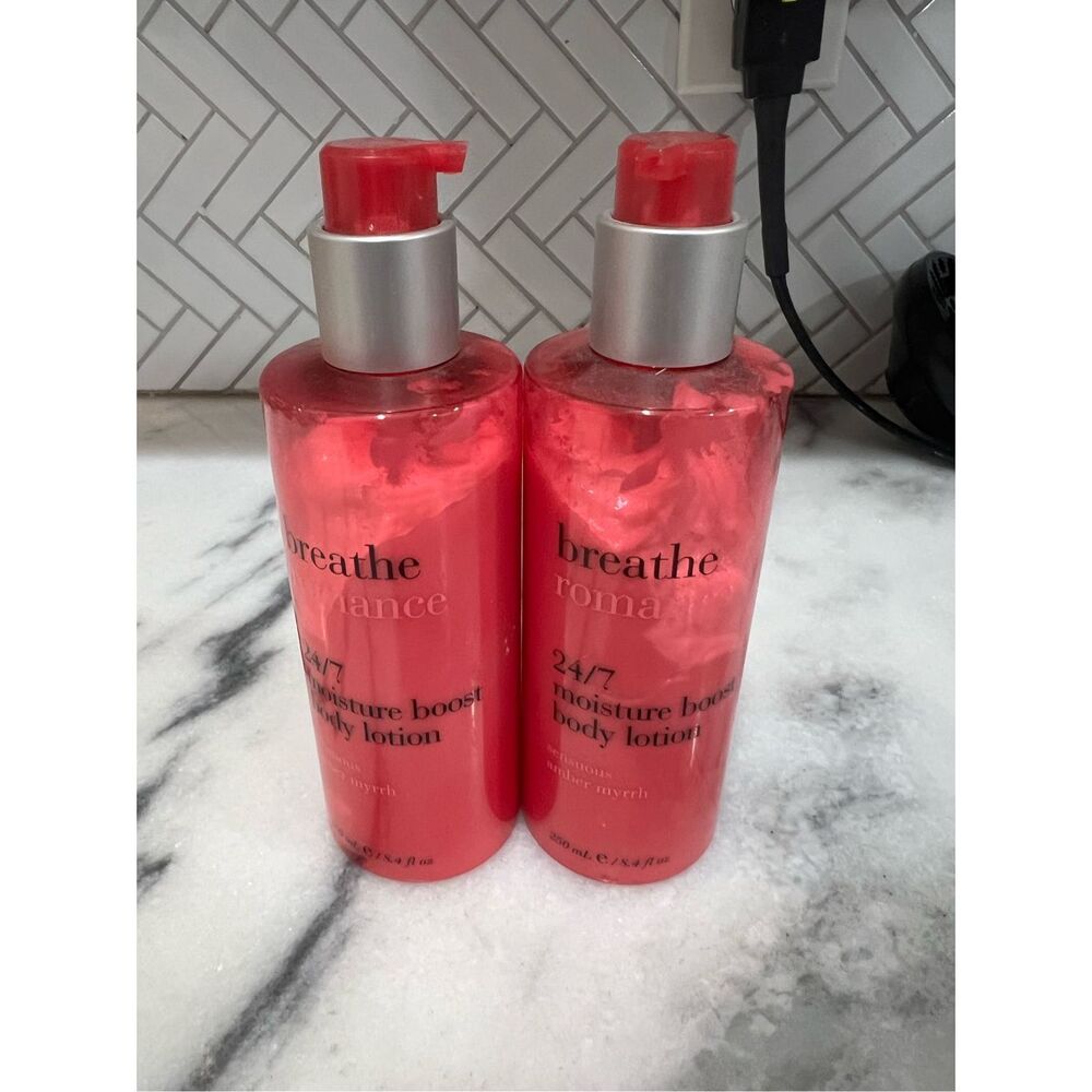 NEW Bath & Body Works Breathe Romance Body Lotion – Sensuous Amber Myrrh– 8.4 oz
